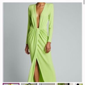 Gauge81 V Neck Gown in Black !